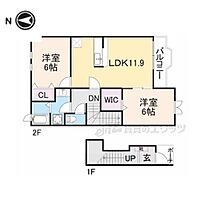 ニアパークA 203 ｜ 京都府舞鶴市八反田北町（賃貸アパート2LDK・2階・58.80㎡） その2