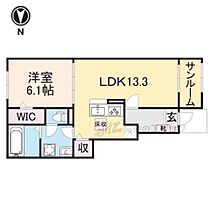 京都府南丹市園部町木崎町下ヲサ（賃貸アパート1LDK・1階・50.01㎡） その2