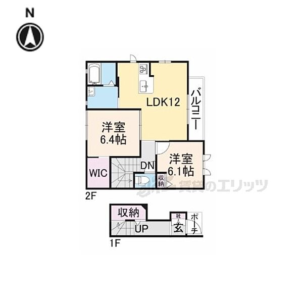 Ｓｕｎ・ローラン・ｍ 202｜京都府福知山市厚東町(賃貸アパート2LDK・2階・63.74㎡)の写真 その2