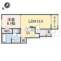 京都府福知山市長田（賃貸アパート1LDK・1階・50.01㎡） その2