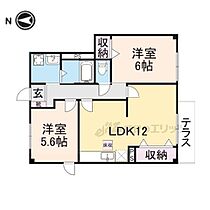 エスペランサ21 104 ｜ 京都府舞鶴市字伊佐津（賃貸アパート2LDK・1階・55.71㎡） その2