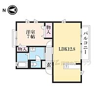 京都府福知山市桔梗が丘6丁目（賃貸アパート1LDK・2階・43.01㎡） その2