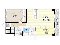 GROOVE豊中レジデンス 1SLDKの間取図画像