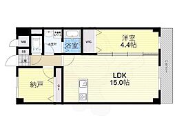 GROOVE豊中レジデンス 1SLDKの間取図画像