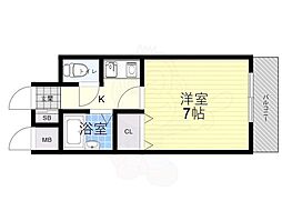 ファミール松本 1Kの間取図画像