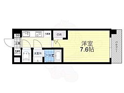 リッツ加島 1Kの間取図画像