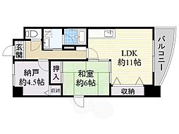 ハウスオブロゼ 1SLDKの間取図画像