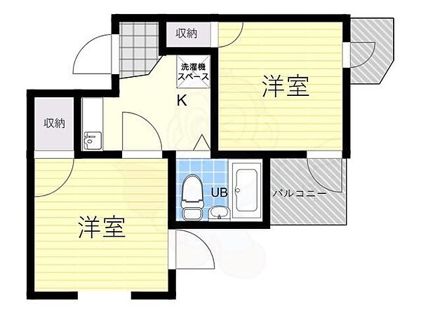 プレアール新大阪2 2D｜大阪府大阪市淀川区野中北１丁目(賃貸アパート2K・2階・22.02㎡)の写真 その2