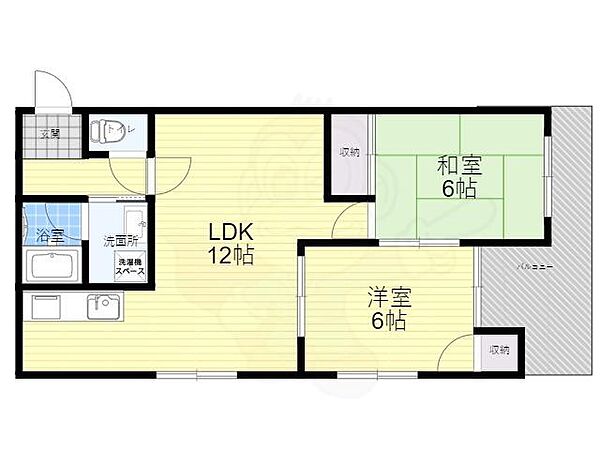 ビラビアンカ 403｜大阪府豊中市利倉西２丁目(賃貸マンション2LDK・4階・51.84㎡)の写真 その2