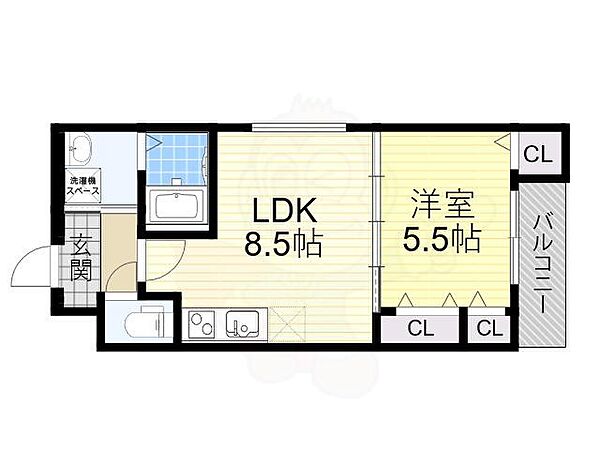 フジパレス豊中岡町サウス ｜大阪府豊中市宝山町(賃貸アパート1LDK・1階・35.00㎡)の写真 その2