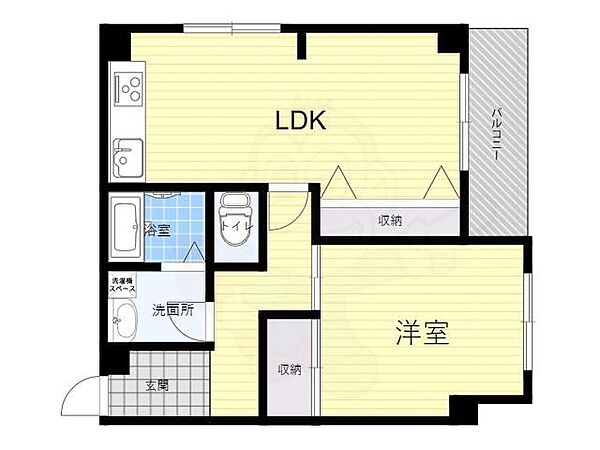 大阪府豊中市曽根西町２丁目(賃貸マンション1LDK・2階・44.95㎡)の写真 その2