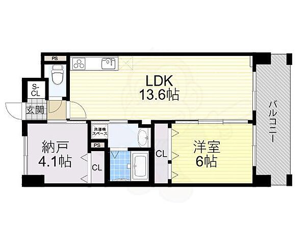 大阪府豊中市服部本町３丁目(賃貸マンション1SLDK・1階・51.70㎡)の写真 その2