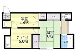 丸尾文化 1SDKの間取図画像