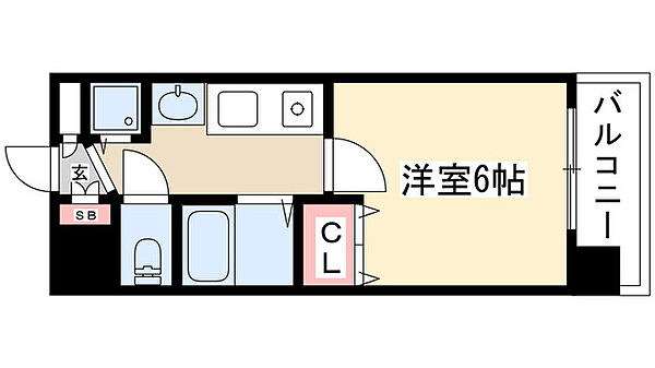 プレサンス鶴舞駅前ブリリアント 404｜愛知県名古屋市中区千代田５丁目(賃貸マンション1K・4階・20.09㎡)の写真 その2