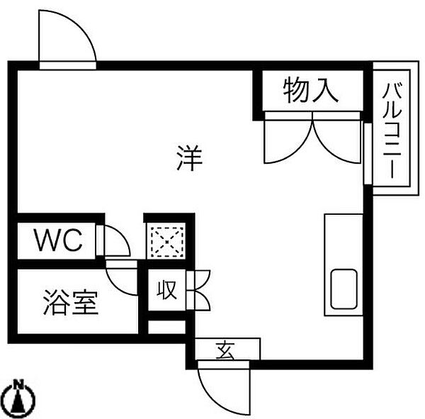 ディアコートレグルス 2B｜愛知県名古屋市千種区大島町１丁目(賃貸マンション1R・2階・21.45㎡)の写真 その2