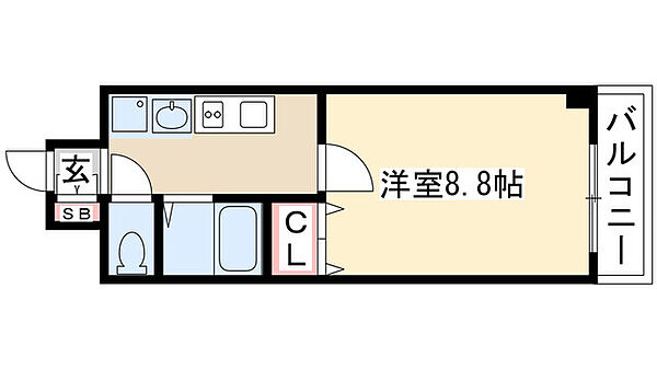 パルティール覚王山 202｜愛知県名古屋市千種区田代本通１丁目(賃貸マンション1K・2階・27.38㎡)の写真 その2