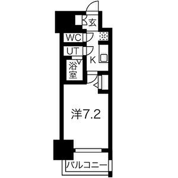 アドバンス名古屋モクシー 1206｜愛知県名古屋市中区新栄２丁目(賃貸マンション1K・12階・23.94㎡)の写真 その2