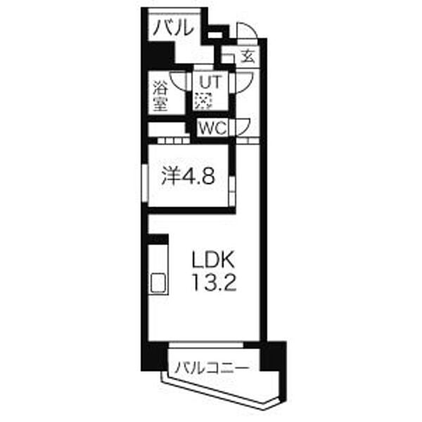 The Glasses (ザ・グラッシーズ) 1203｜愛知県名古屋市中区千代田４丁目(賃貸マンション1LDK・12階・41.49㎡)の写真 その2