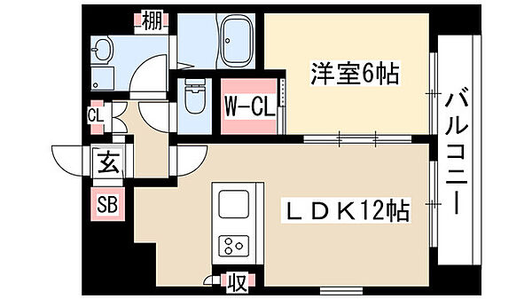 YS上前津 308｜愛知県名古屋市中区千代田２丁目(賃貸マンション1LDK・3階・42.14㎡)の写真 その2