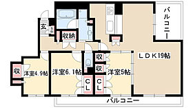 ラマーサ八事山I 301 ｜ 愛知県名古屋市昭和区山手通５丁目（賃貸マンション3LDK・3階・79.90㎡） その2