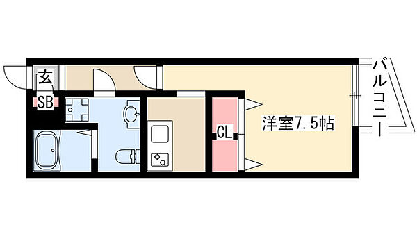 Branche千種公園 102｜愛知県名古屋市千種区内山２丁目(賃貸マンション1R・1階・24.94㎡)の写真 その2