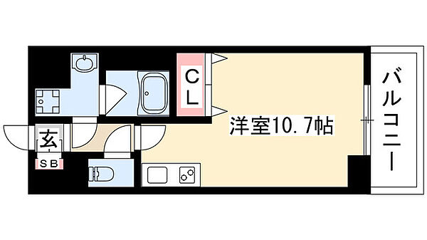 レジディア高岳 1210｜愛知県名古屋市東区泉２丁目(賃貸マンション1R・12階・28.28㎡)の写真 その2