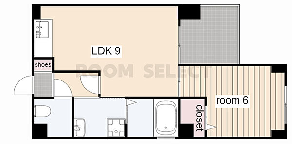 ルッシェロ徳川町 301｜愛知県名古屋市東区徳川町(賃貸アパート1LDK・3階・36.99㎡)の写真 その1