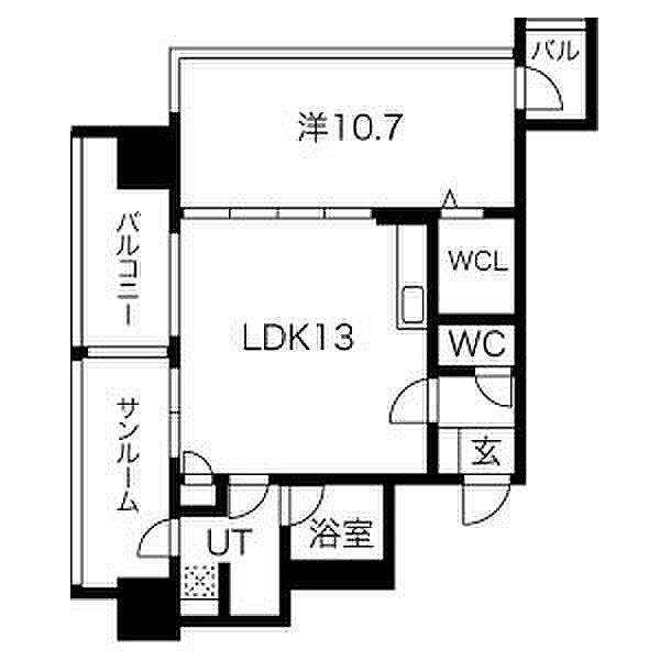 さくらHills NISHIKI Platinum Resi 905｜愛知県名古屋市中区錦２丁目(賃貸マンション1LDK・9階・54.08㎡)の写真 その2