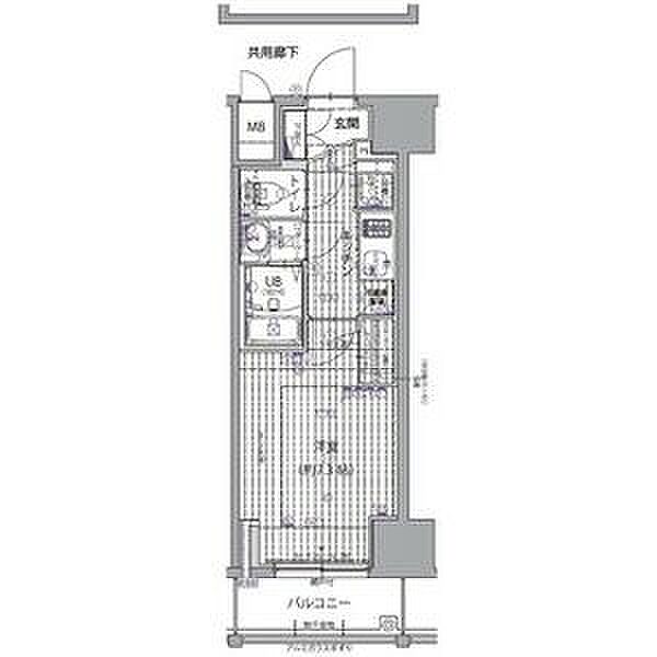 エスリード上前津セレーノ 1403｜愛知県名古屋市中区千代田３丁目(賃貸マンション1K・14階・25.20㎡)の写真 その2