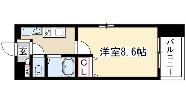 パルティール今池アネックス 506｜愛知県名古屋市千種区今池３丁目(賃貸マンション1K・5階・4.13㎡)の写真 その2