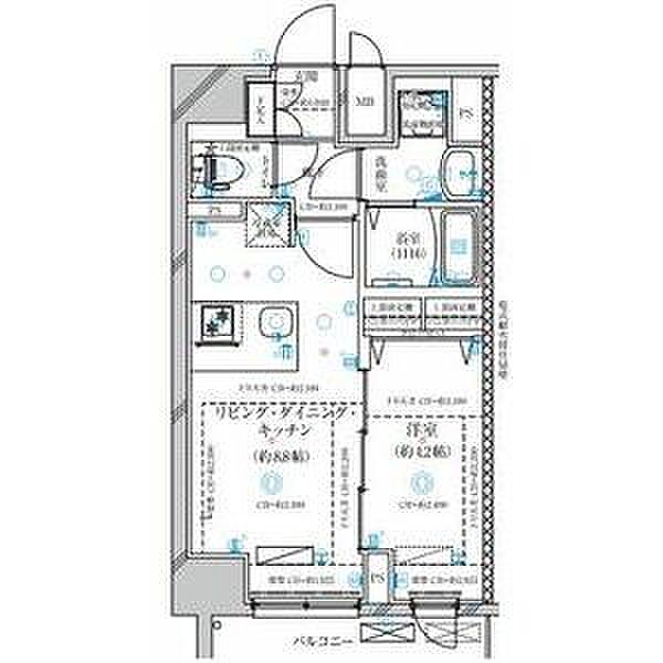 ディアレイシャス今池 1301｜愛知県名古屋市千種区豊年町(賃貸マンション1LDK・13階・33.06㎡)の写真 その2