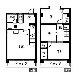 八事プラザアイ 3LDKの間取図画像