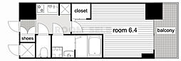 S-RESIDENCE熱田 1Kの間取図画像