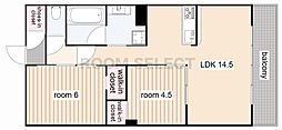 プレサンスロジェ上前津駅前 THE RESIDENCE 2LDKの間取図画像