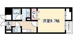 あいさきがけ 1Kの間取図画像