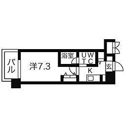 アーデン上社 1Kの間取図画像