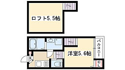 シャルムウチヤマ 1Kの間取図画像