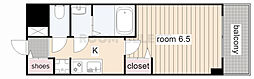 ファステート名古屋駅前ドリーム 1Kの間取図画像