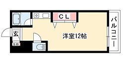 マンション悠山 ワンルームの間取図画像
