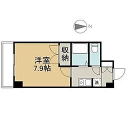 メゾン大和 1Kの間取図画像