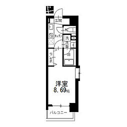 メイプルコート東山公園 1Kの間取図画像