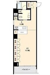 スクエア名駅南 1DKの間取図画像