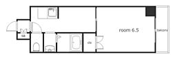セントラル瑞穂 1Kの間取図画像