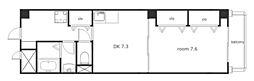 センチュリーパーク八熊 1DKの間取図画像