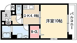 サンステージイズミ 1DKの間取図画像