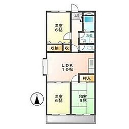 インペリアルコート 3LDKの間取図画像