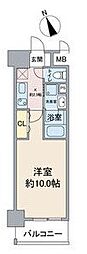 スカイコート千代田 1Kの間取図画像