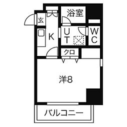 M'SHouse1 1Kの間取図画像