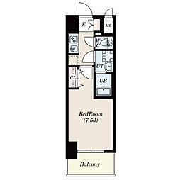S-RESIDENCE豊国通 1Kの間取図画像