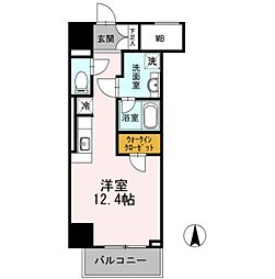 御幸レジデンス丸の内 ワンルームの間取図画像